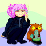 Nazuna Fatty Beaver hit the bong